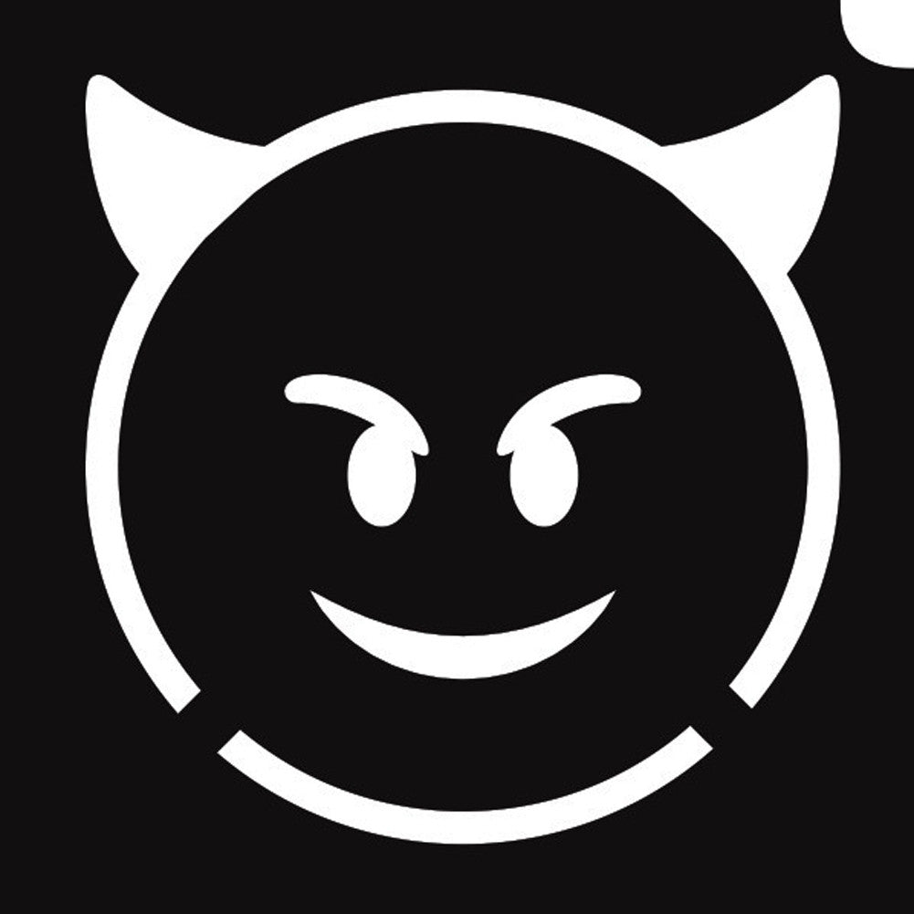 GBA Glimmer Tattoo Stencil - Emoji Devil (5/pk)