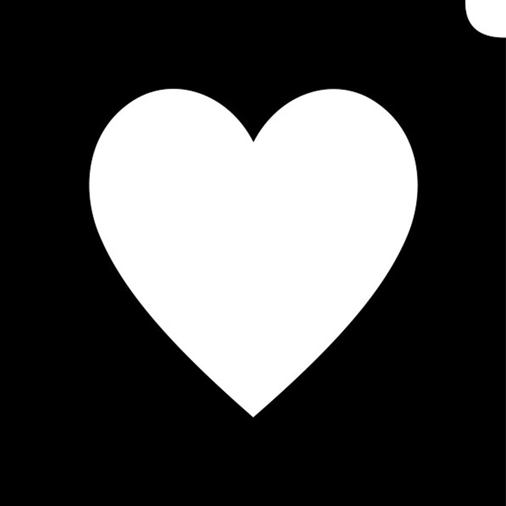 GBA Glimmer Tattoo Stencil - Emoji Heart (5/pk)