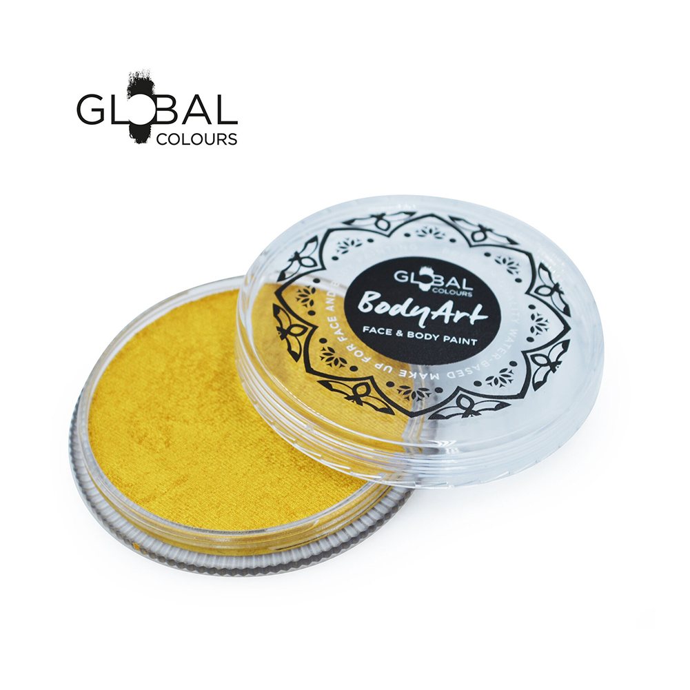 Global Colours Gold Face Paint -  Metallic Gold (32 gm)
