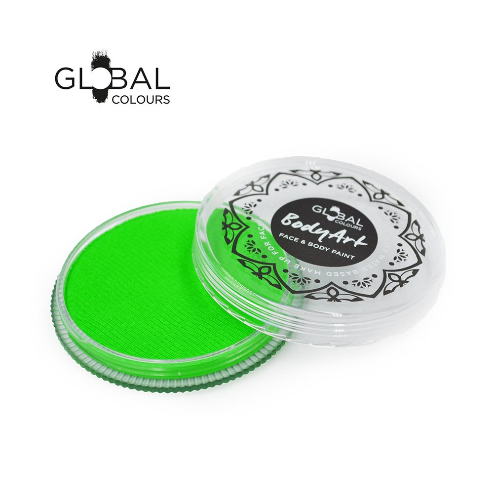 Global Colours Green Face Paint -  Neon Green (32 gm)