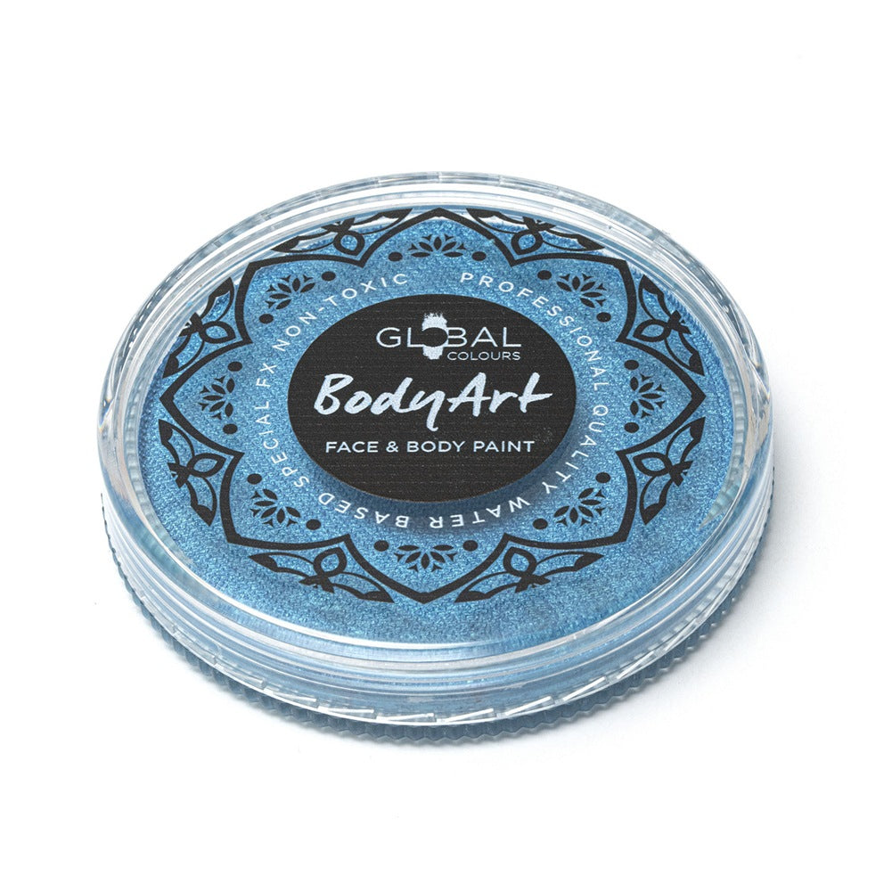 Global Colours Blue Face Paint -  Pearl Mediterranean Blue (32 gm)