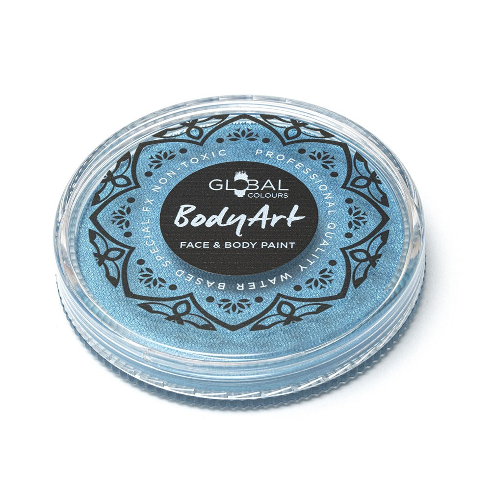 Global Colours Blue Face Paint -  Pearl Peacock Blue (32 gm)