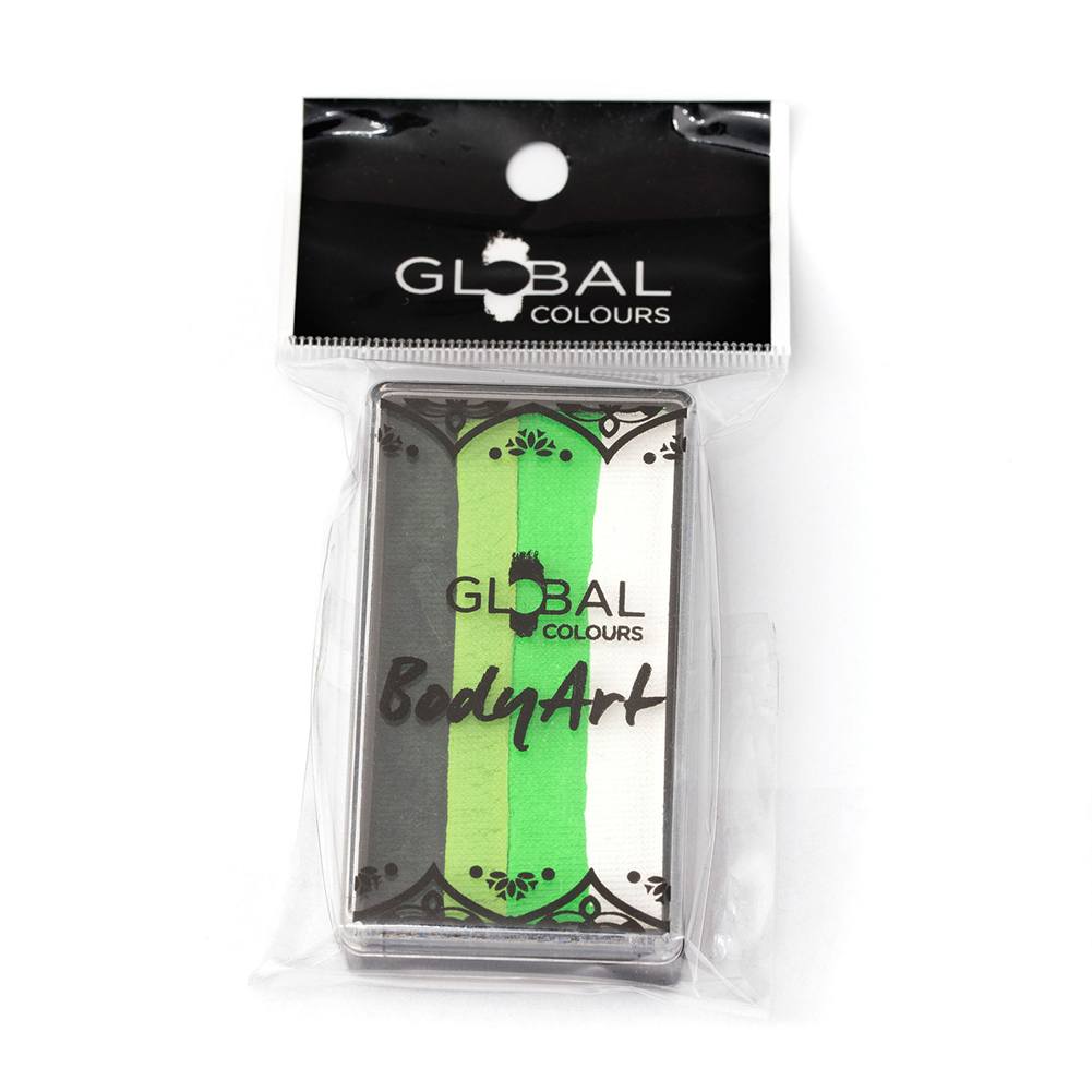 Global Colours Magnetic One Stroke Split Cake - Bright Leaf (25 gm)