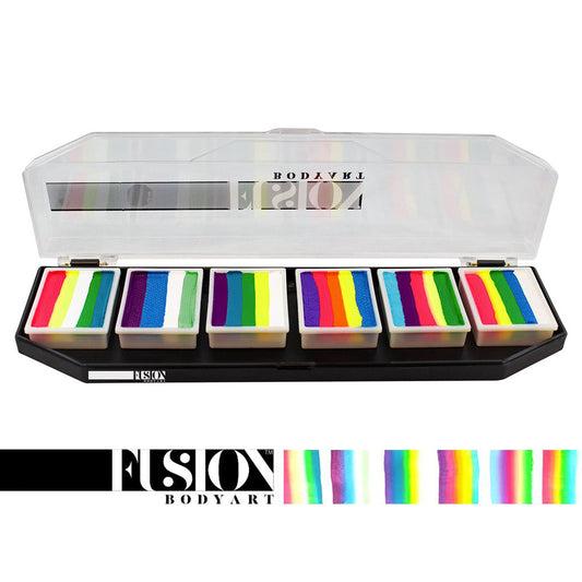 Fusion Body Art Spectrum Palette - Mermaids & Unicorns (6 Cakes/10 gm)