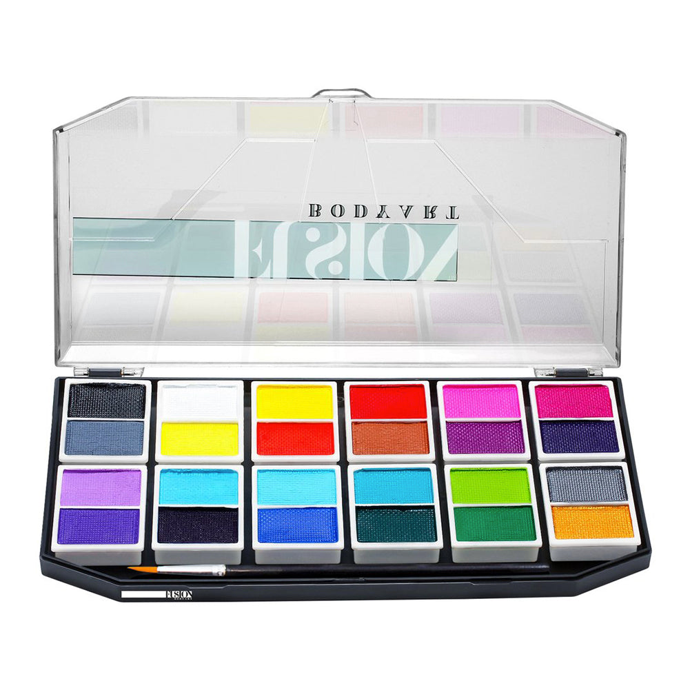 Fusion Body Art The Ultimate Face Painting Sampler Palette (24 Colors/5 gm)