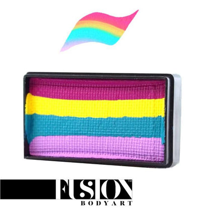 Fusion Body Art One Stroke Split Cake - Spring Rainbow (30 gm)