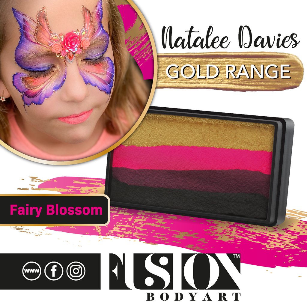 Fusion Body Art Split Cake - Natalee Davies Gold Range  - Fairy Blossom (30 gm)
