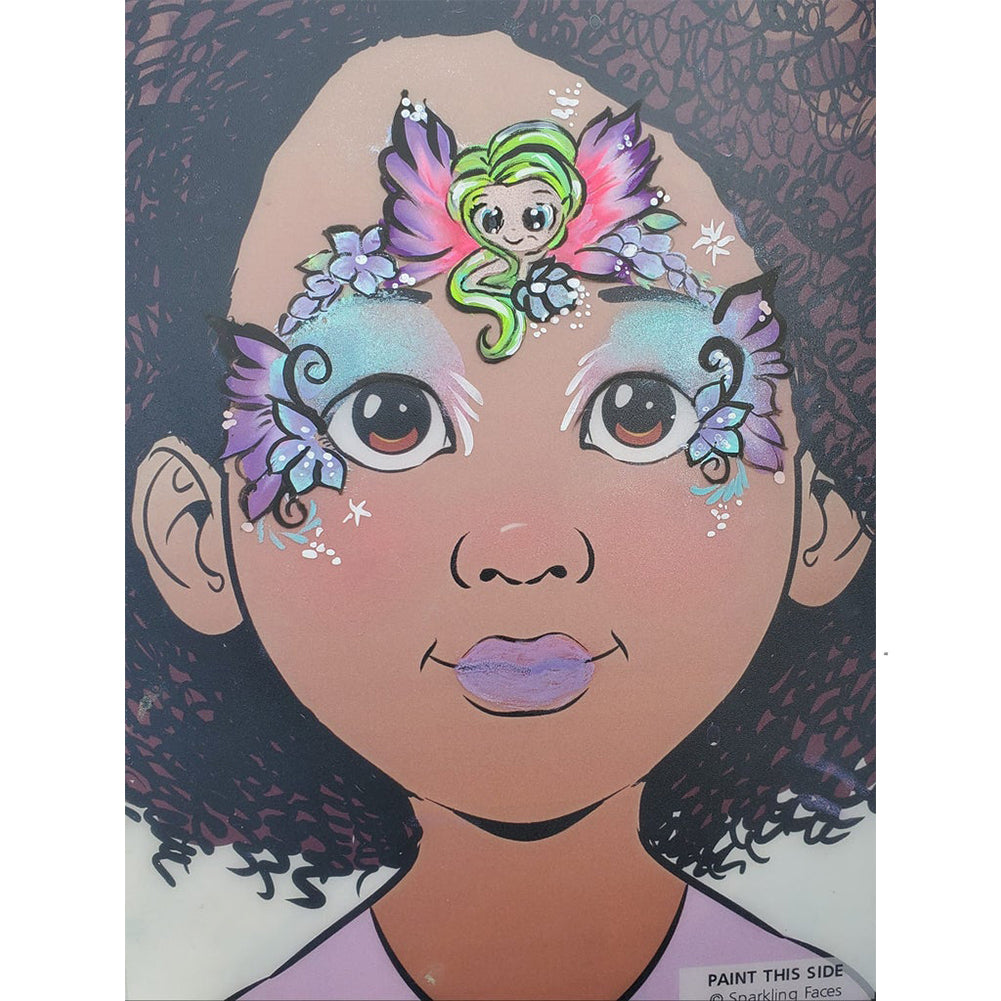 TAP Face Paint Double Stencils - Smiling Fairy (101)