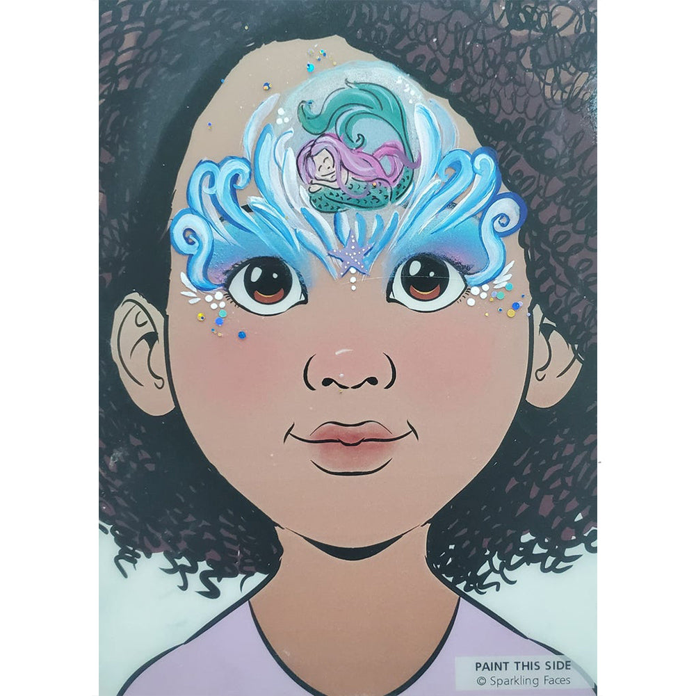 TAP Face Paint Double Stencils - Mermaid with Scales (108)