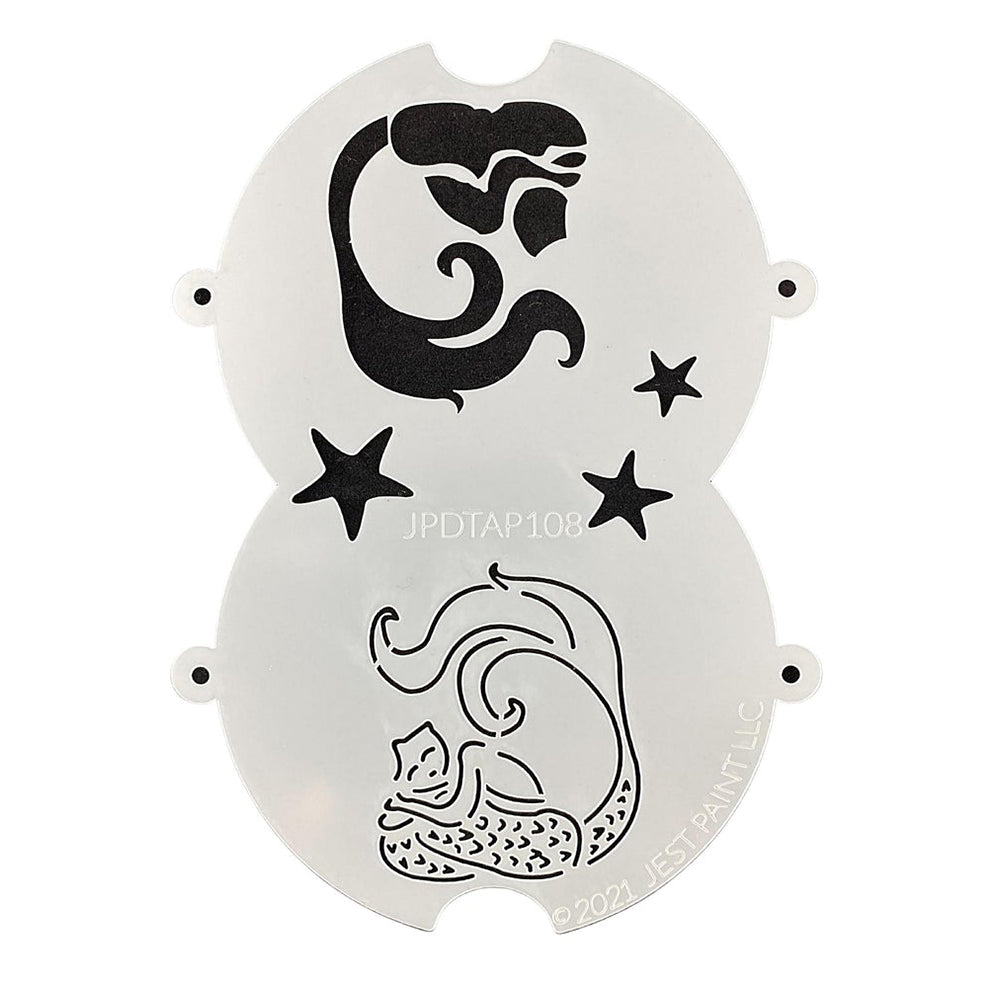 TAP Face Paint Double Stencils - Mermaid with Scales (108) |