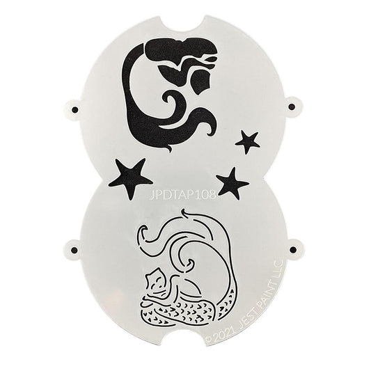 TAP Face Paint Double Stencils - Mermaid with Scales (108)