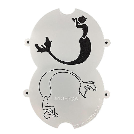 TAP Face Paint Double Stencils - Long Tail Mermaid (109)
