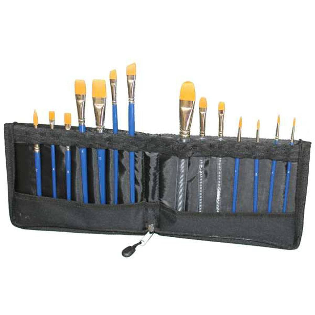 Tag Body Art Brush Wallet With Zip (14 Brush Included)