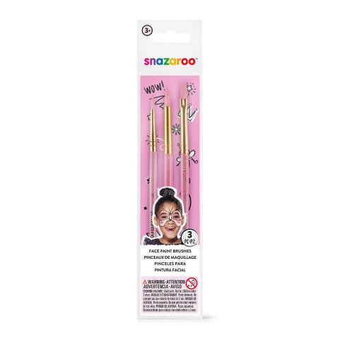Snazaroo Starter Brush Set - Pink (Set of 3)