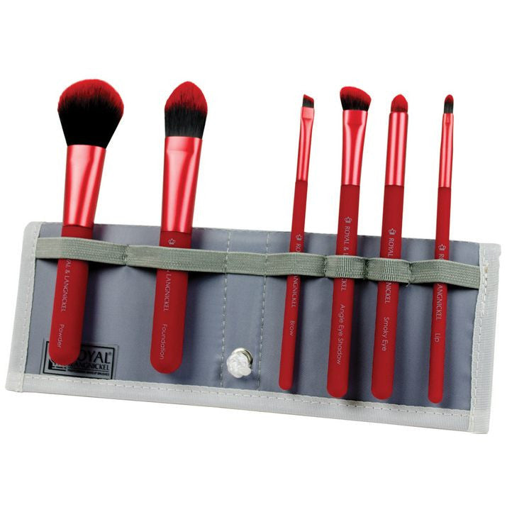 Royal MODA Total Face Brush Set - Red (7 Piece)