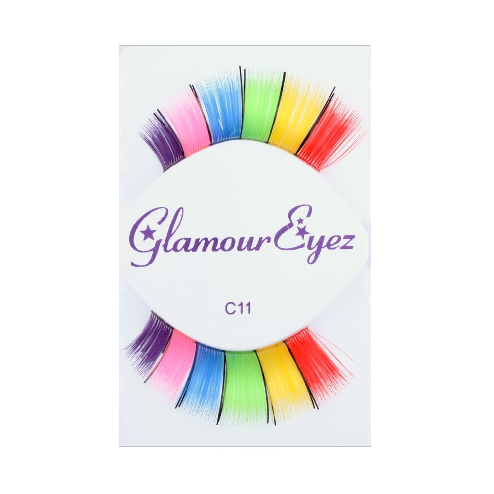 Rainbow Eyelashes w/ Black