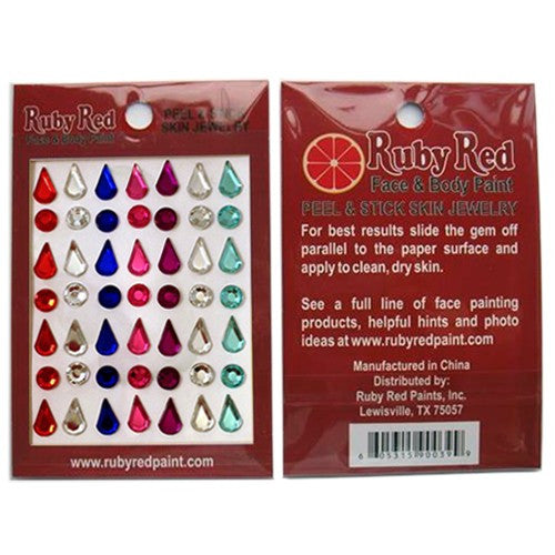 Ruby Red Stickable Gems