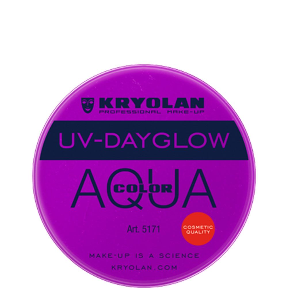 Kryolan Aquacolor Purple UV Dayglow Cosmetic Grade (8 ml)