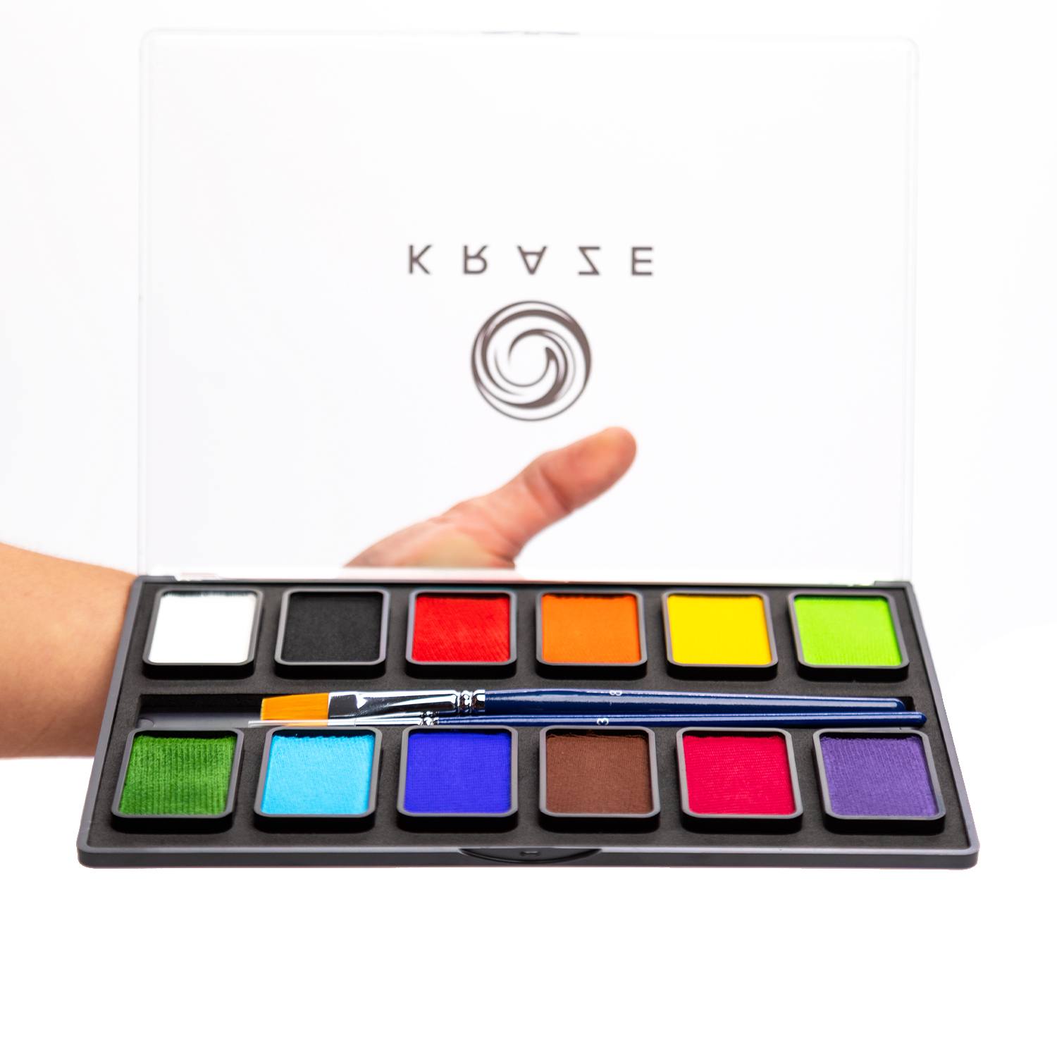 Kraze FX Face Paint 12 Color Essential Palette (12 x 10 gm)