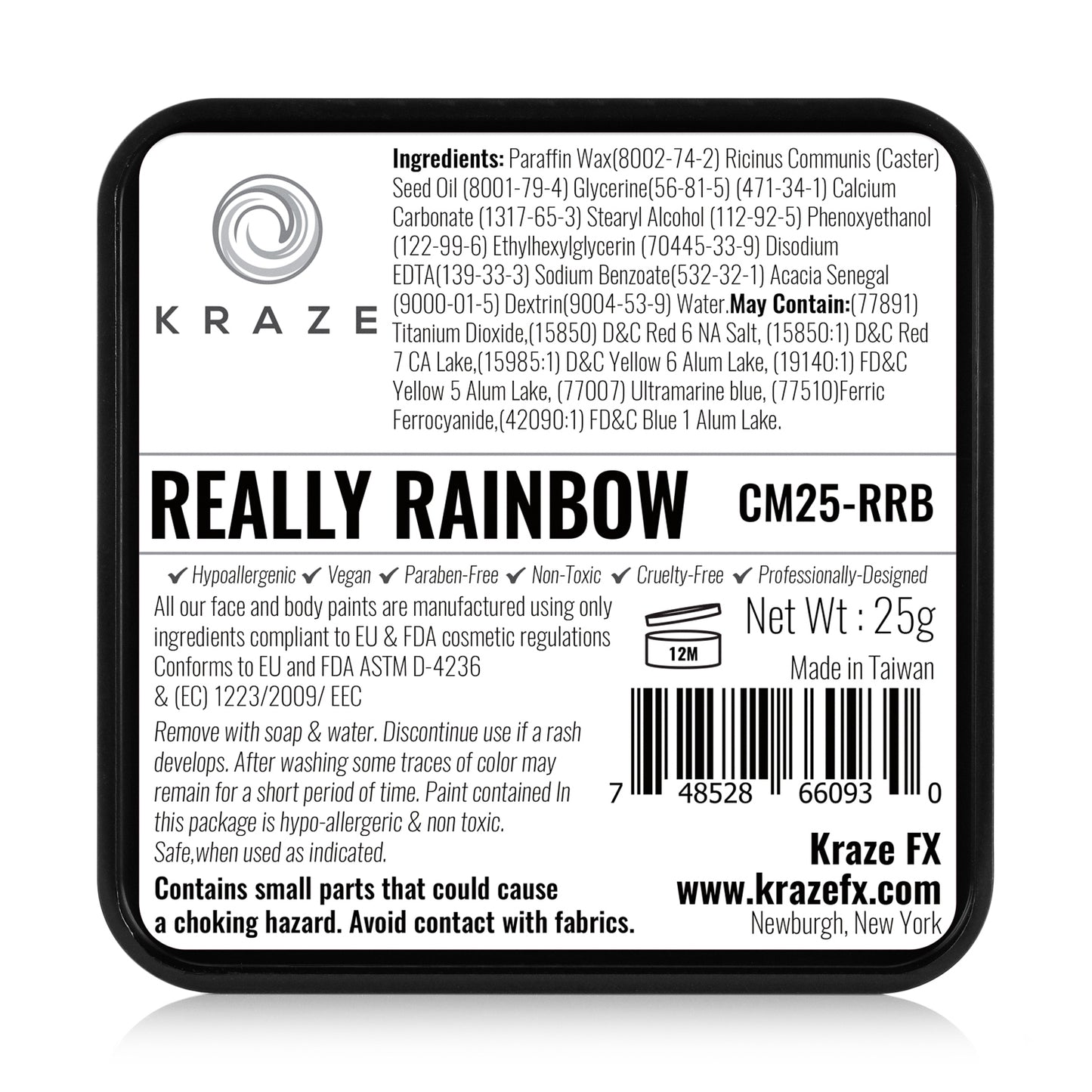 Kraze FX Domed Square Split Cake - Really Rainbow (25 gm)