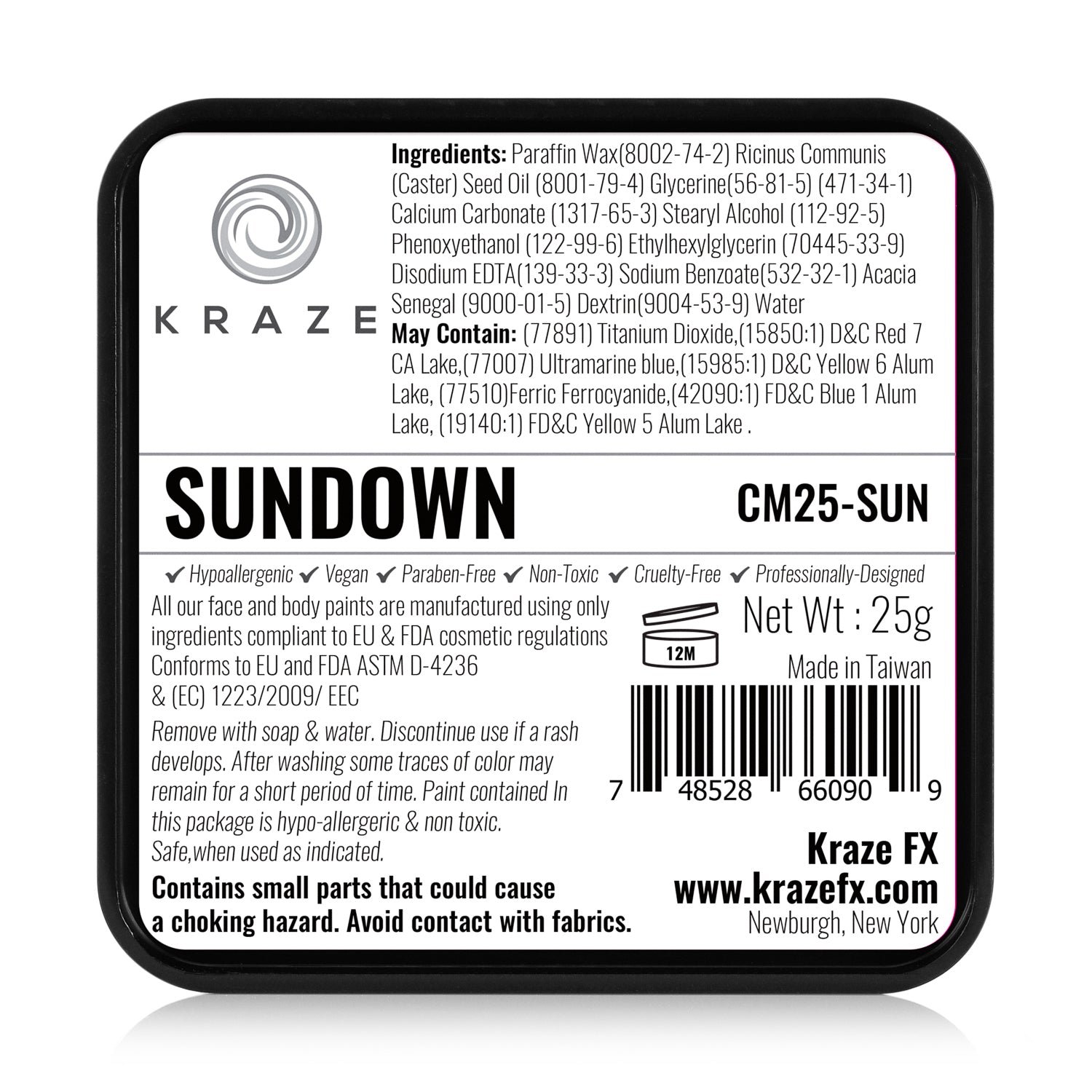 Kraze FX Domed Square Split Cake - Sundown (25 gm)