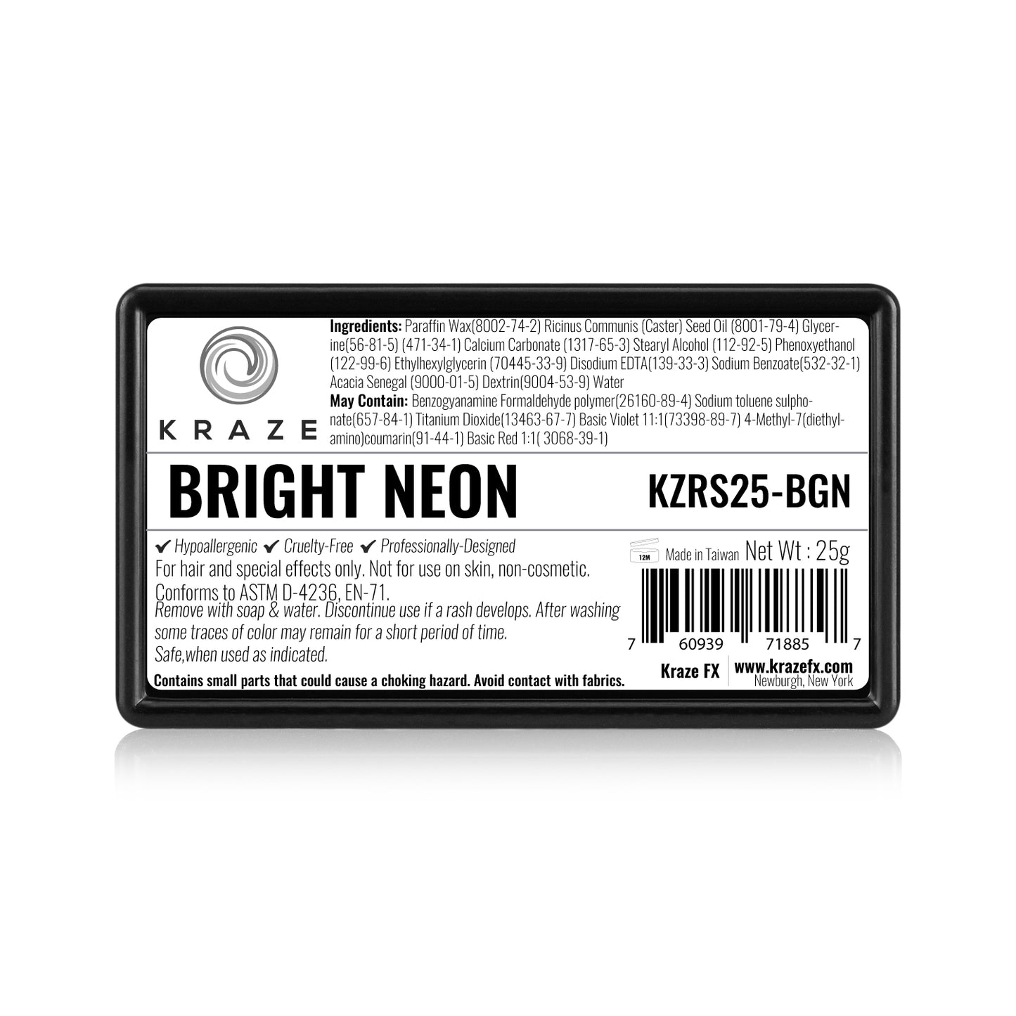 Kraze FX Domed Neon 1 Stroke Cake - Bright Neon (25 gm)