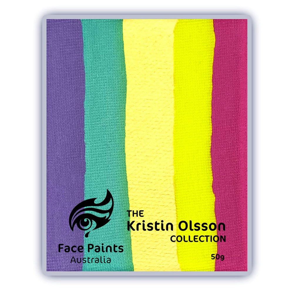Face Paint Australia Combo Cake by Kristin Olsson - Aurora (50 gm)