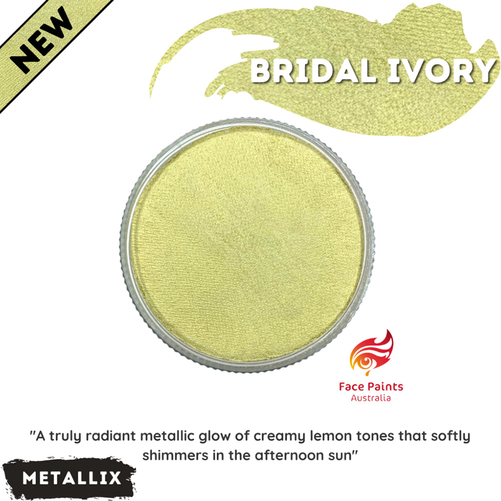 Face Paint Australia - Metallix Bridal Ivory (30g)