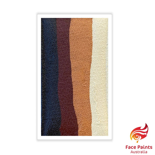 Face Paint Australia Brush Combo Split Cake - Stringybark (28 gm)