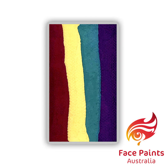 Face Paint Australia Brush Combo Split Cake - Acacia (28 gm)
