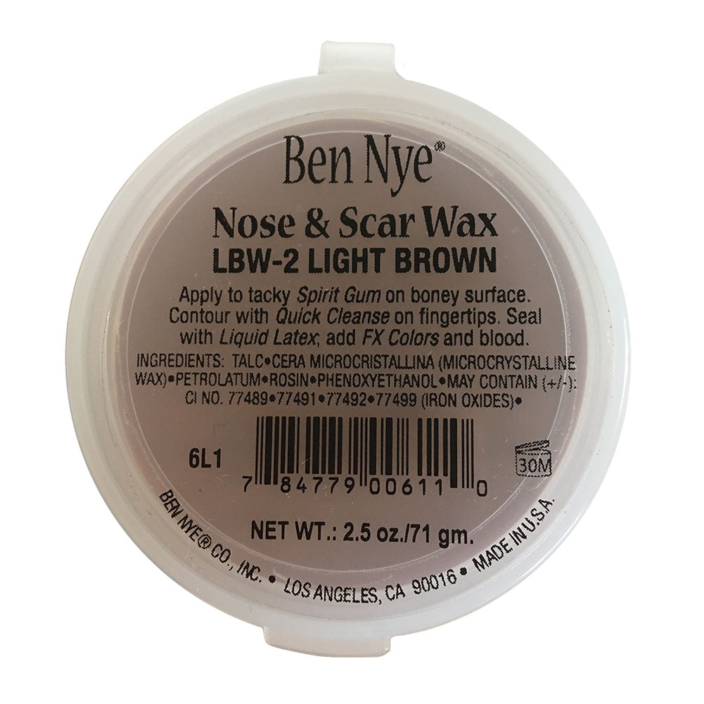 Ben Nye Nose & Scar Wax - Light Brown (2.5 oz)