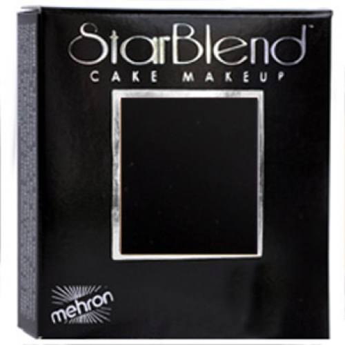 Mehron Black Starblend Cake Makeup (2 oz)