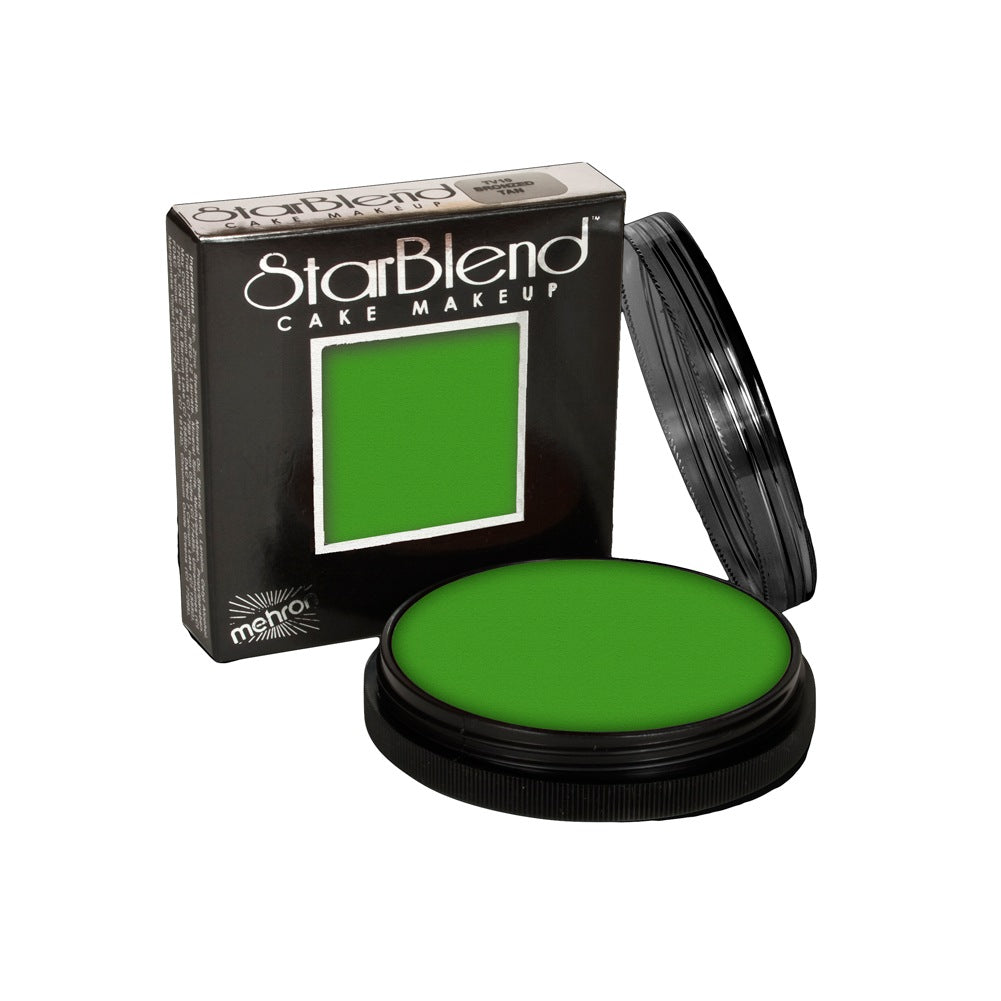 Mehron Green Starblend Cake Makeup (2 oz)