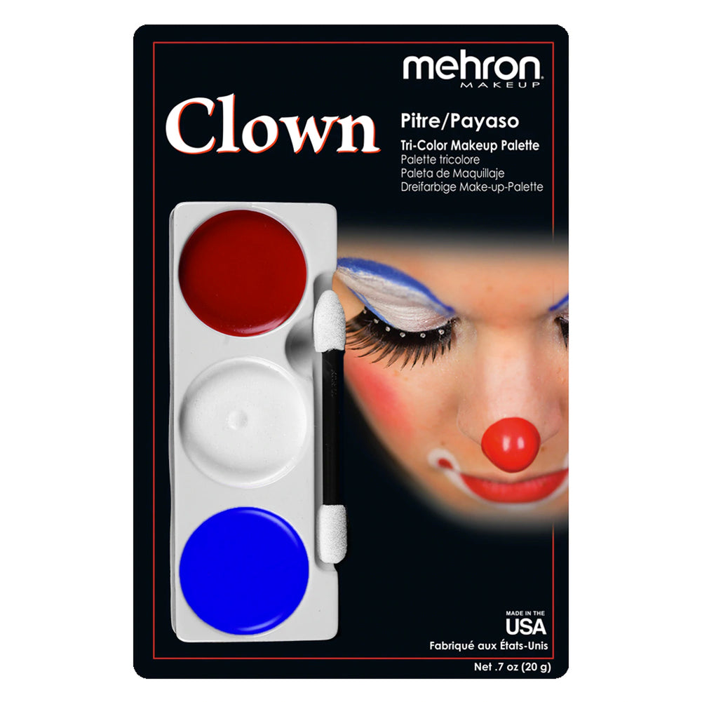 Mehron Clown Makeup Palettes (3 Colors)