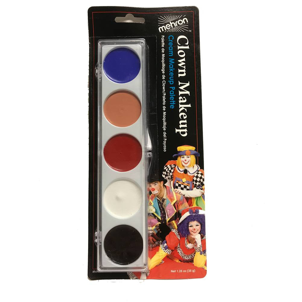 Mehron Clown Makeup Palettes (5 Colors)