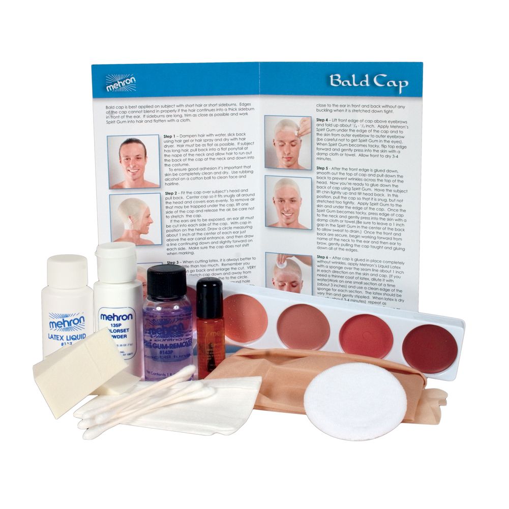 Mehron Bald Cap Makeup Kits