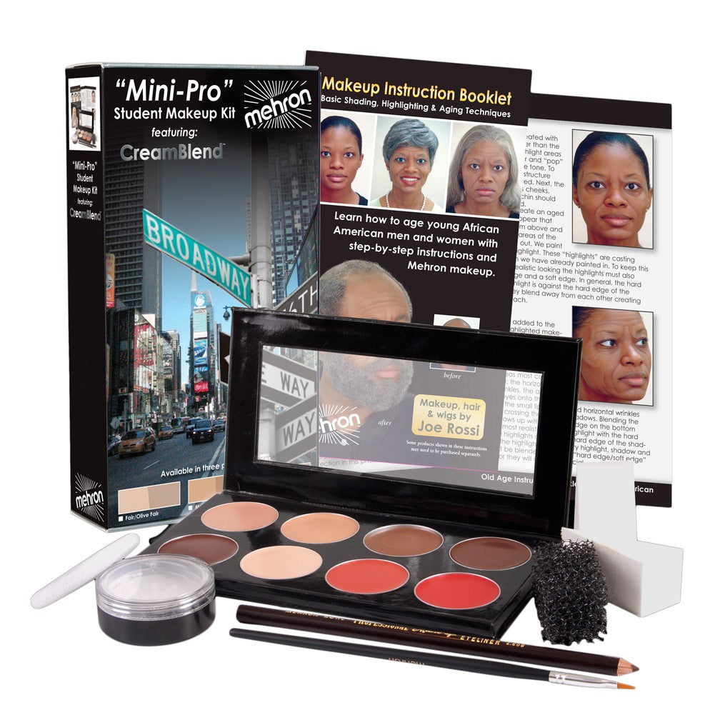 Mehron Mini-Pro Theatrical Kits - Medium Dark/Dark