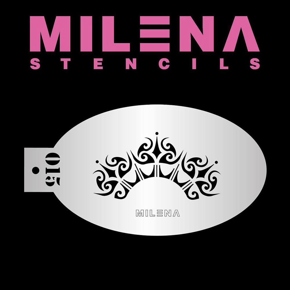 Milena Stencils - Crown Stencil 015