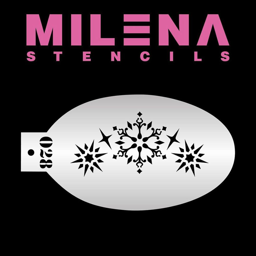 Milena Stencils -  Snowflakes 028