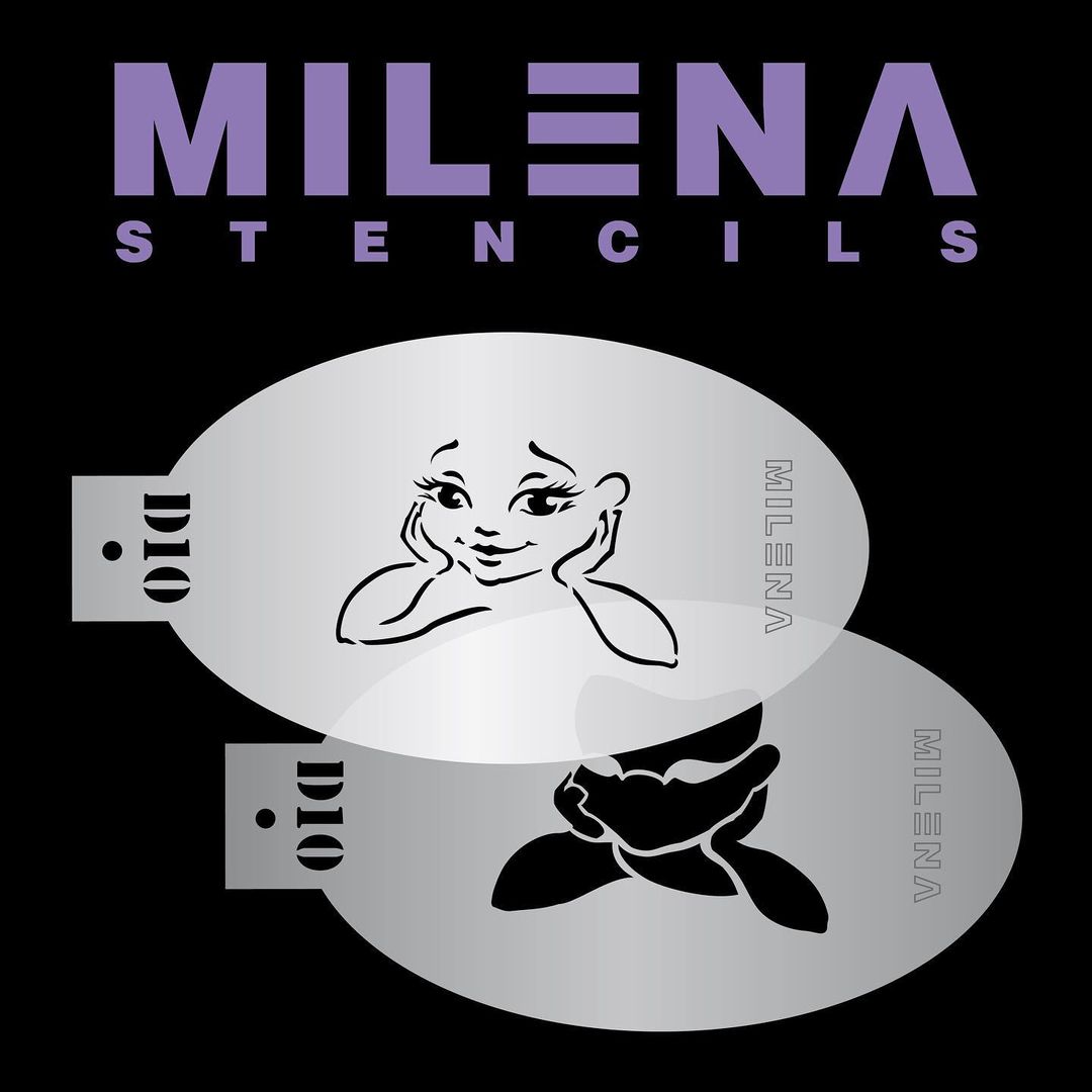 Milena Stencils - Fairy D10 ( Double Stencil )