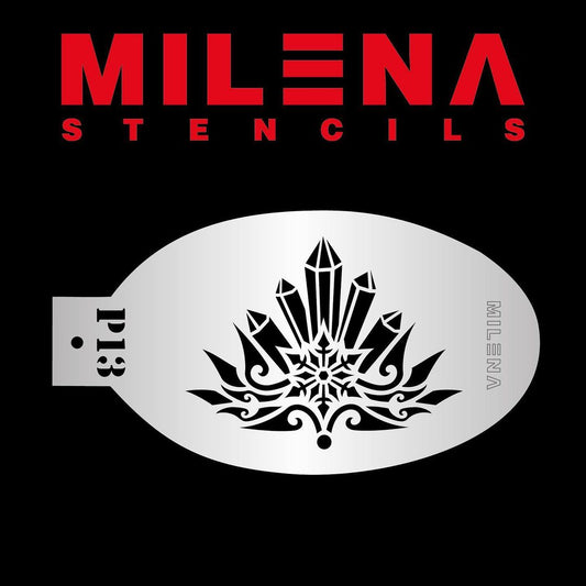 Milena Stencils - Crystal Ice Crown P13