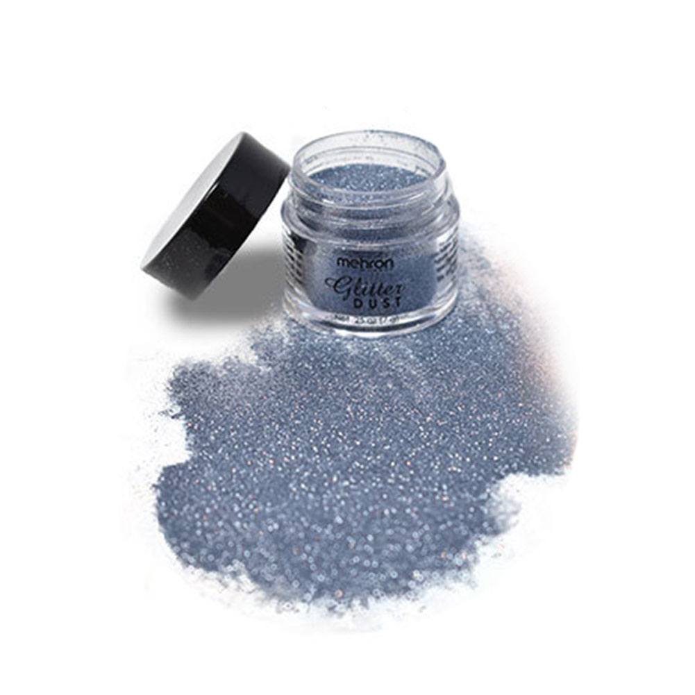 Mehron Glitter Dust - Gun Metal (0.25 oz)