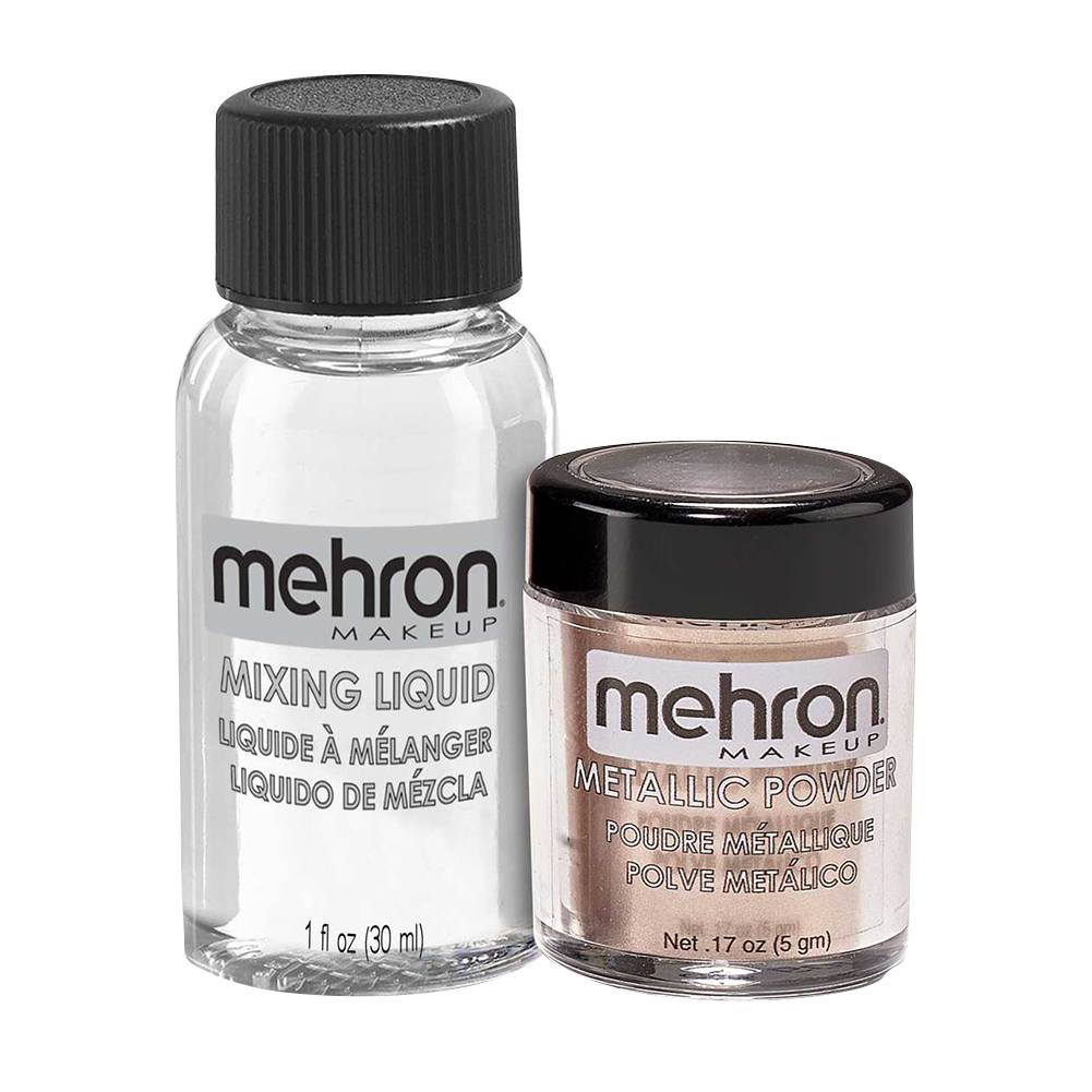 Mehron Metallic Powders And Mixing Liquid - Rose Gold