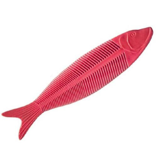 Fish Skeleton Comb - Red