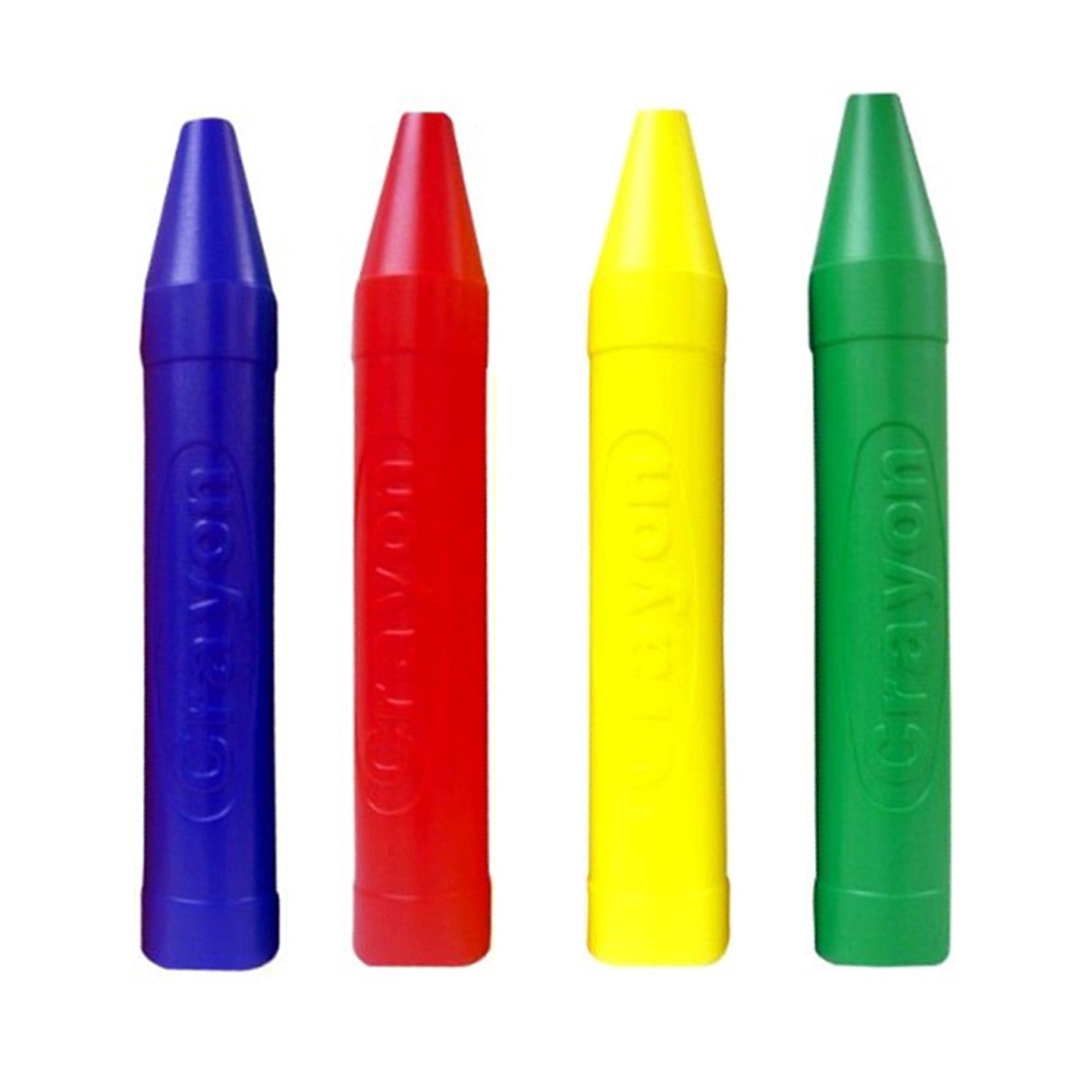 Jumbo Plastic Crayon Combo Set of 4 - (Blue, Red, Yellow, Green)