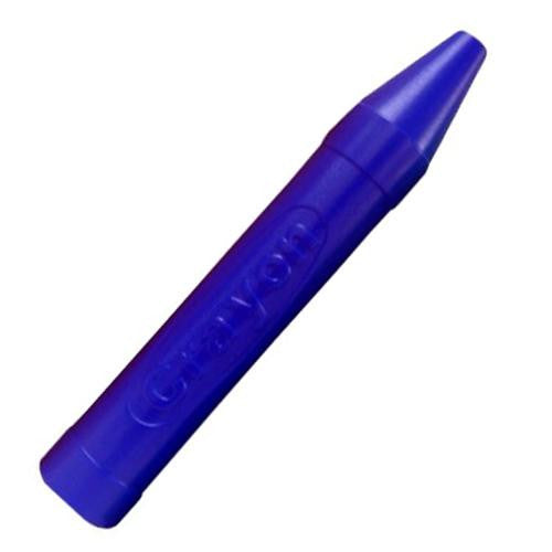 Single Blue Jumbo Plastic Crayon (20") - 1/pack