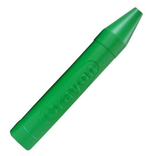 Single Green Jumbo Plastic Crayon (20") - 1/pack