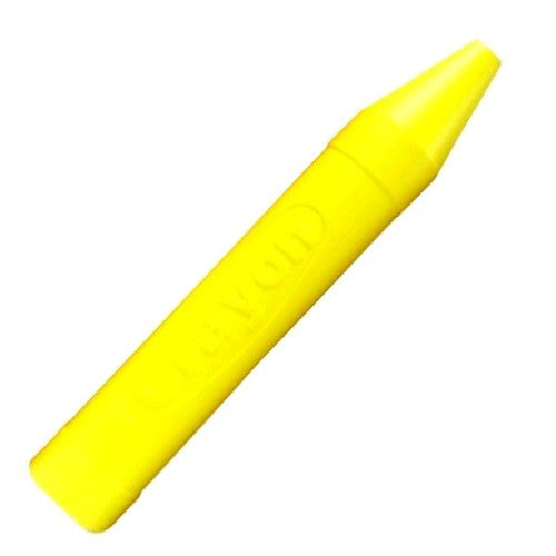 Single Yellow Jumbo Plastic Crayon (20") - 1/pack
