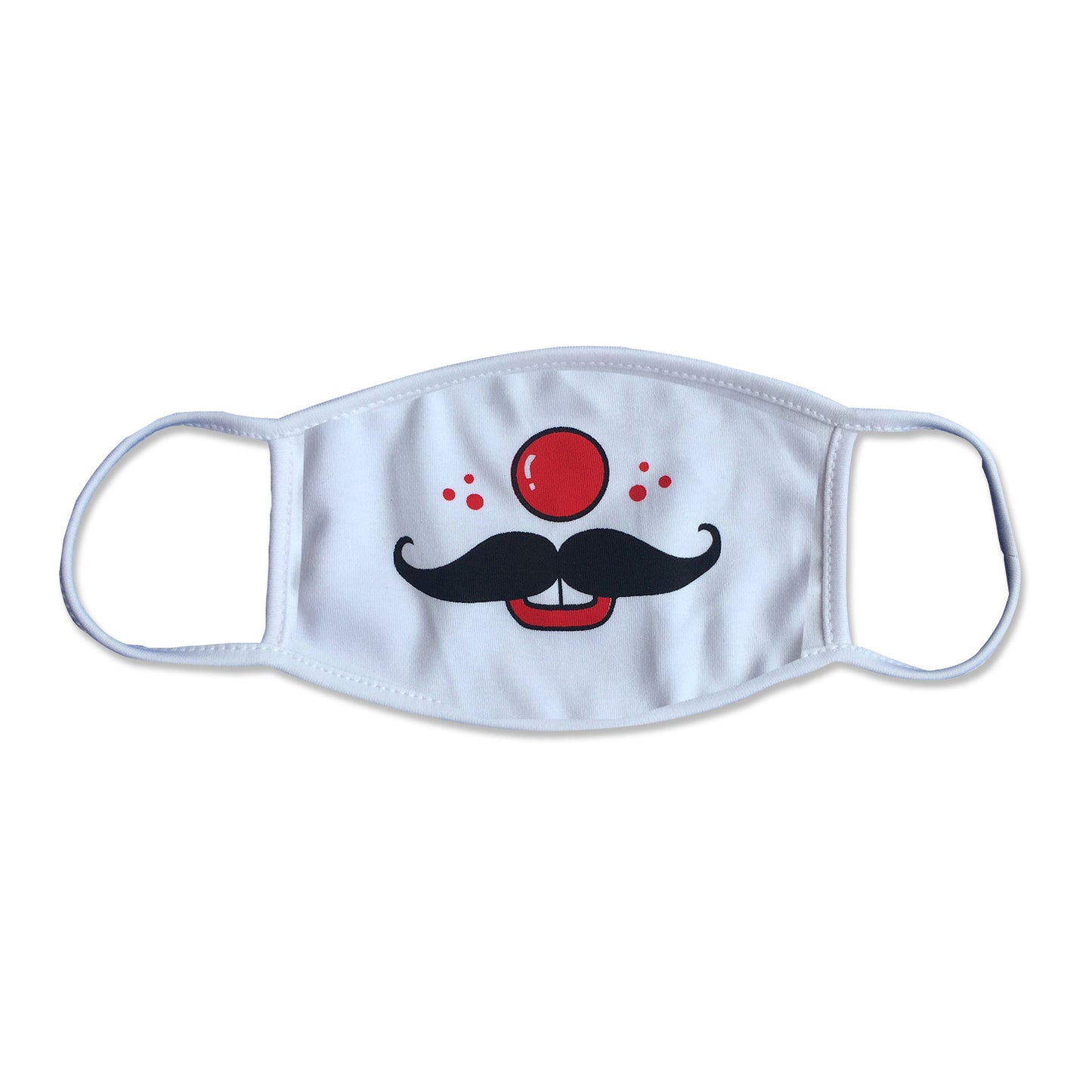 Funny Clown Mustache Physician Mask