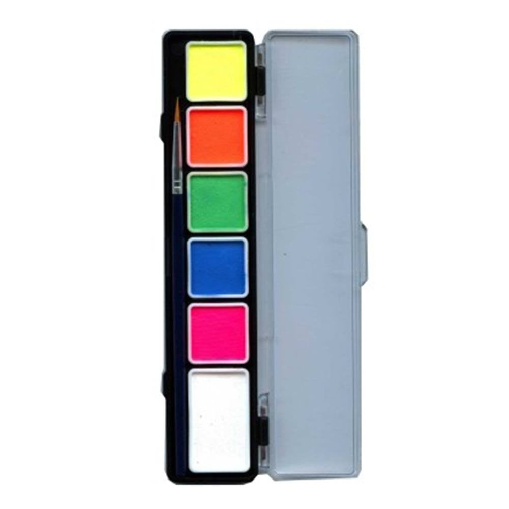 PartyXplosion Special FX Palette 43703 (5 Neons x 3 gm, White - 6 gm)